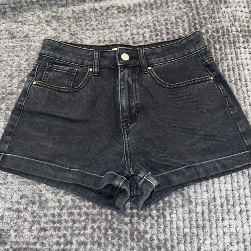 Black Pacsun Mom Jean Shorts
